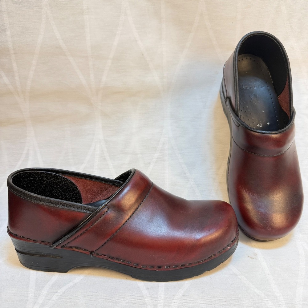 Dansko Women's Professional Cordovan Cabrio Clog US 9.5-10 EU 40 Burgundy - Picture 3 of 12